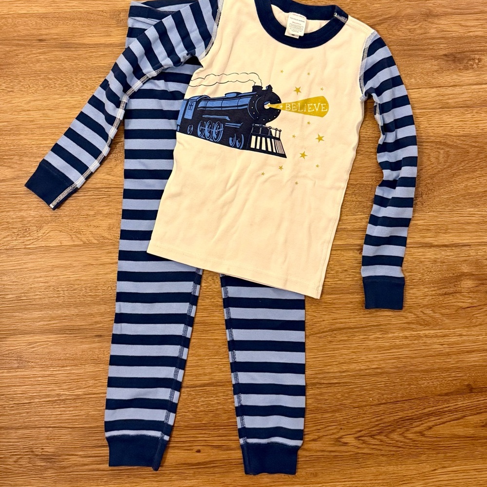 Hanna Andersson Polar Express Train Long John Pajama Set